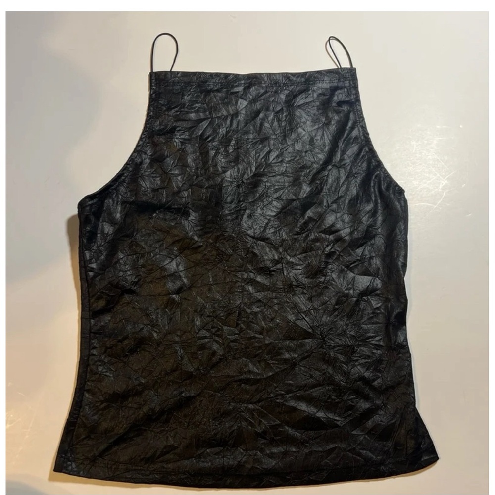 Wet look tank top